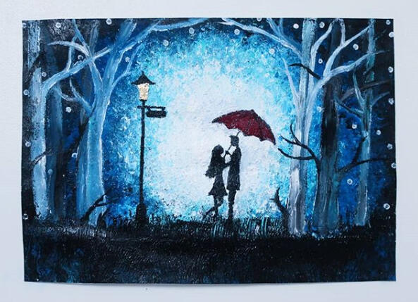 Une nuit au milieu de l'hiver